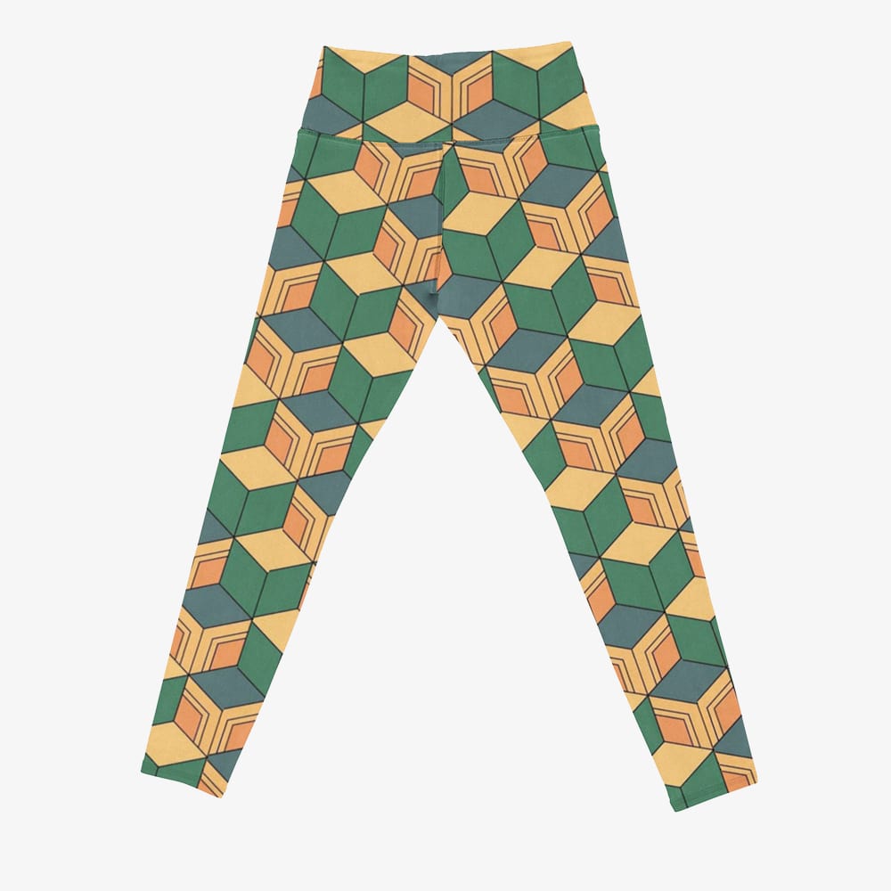 Water Pillar Color Overlap Demon Slaying Corps Pattern Leggings