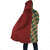 Water Pillar Color Overlap Pattern Hooded Cloak Coat