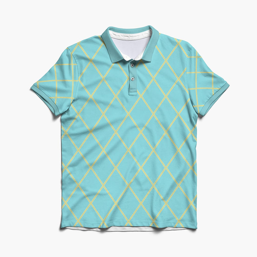 Diego Steel Ball JoJo Pattern Polo Shirt