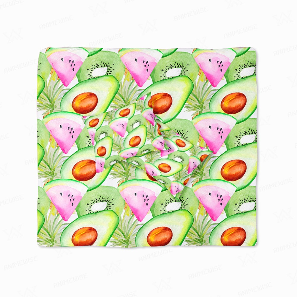 Watermelon Kiwi Brushed Pattern Duvet Cover Bedding