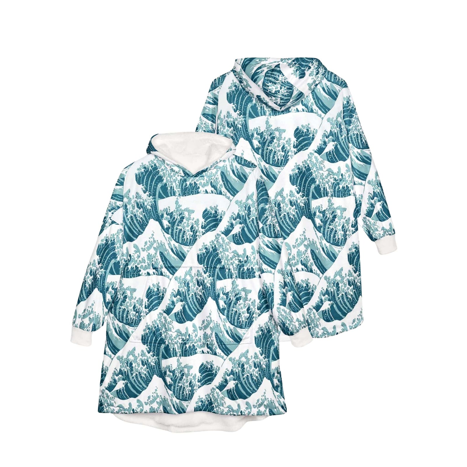 Waves of Kagava Oversized Blanket Hoodie