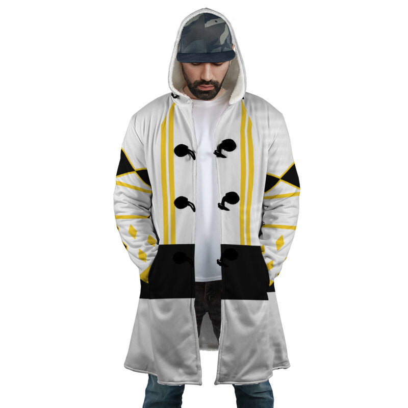 White Ranger Hooded Cloak Coat