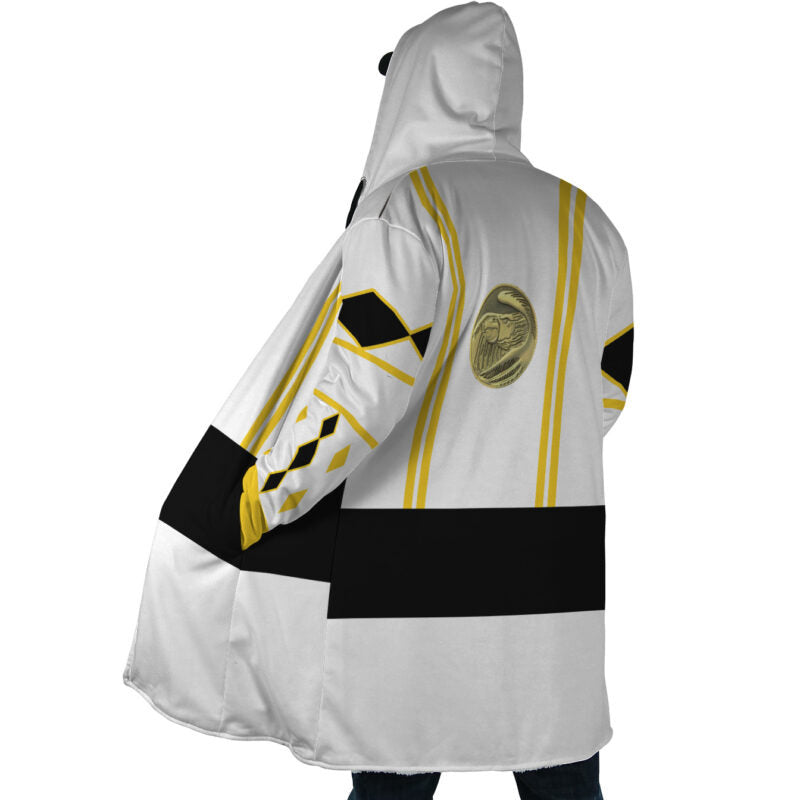 White Ranger Hooded Dream Cloak Coat