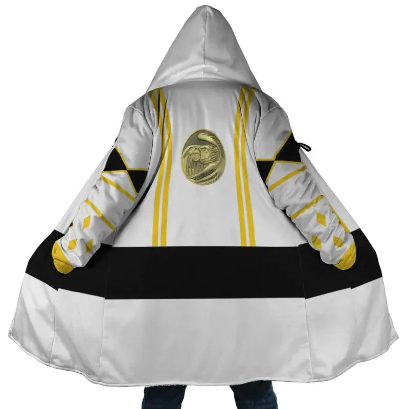 White Ranger Hooded Dream Cloak Coat