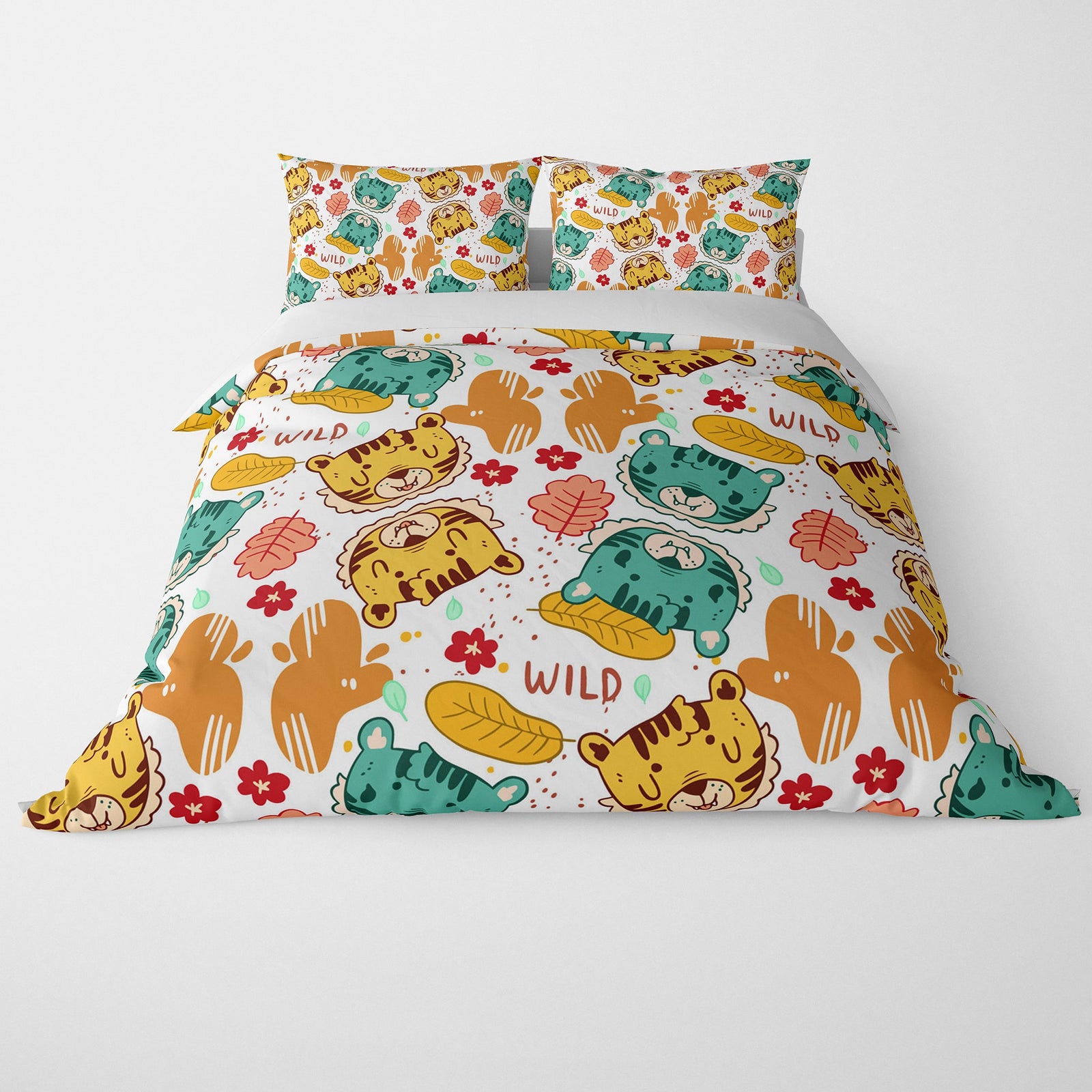 Wild Cute Kittens All Over Duvet Cover Bedding