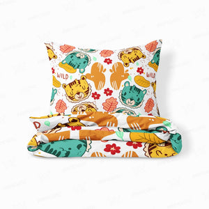 Wild Cute Kittens Pattern Comforter Set Bedding