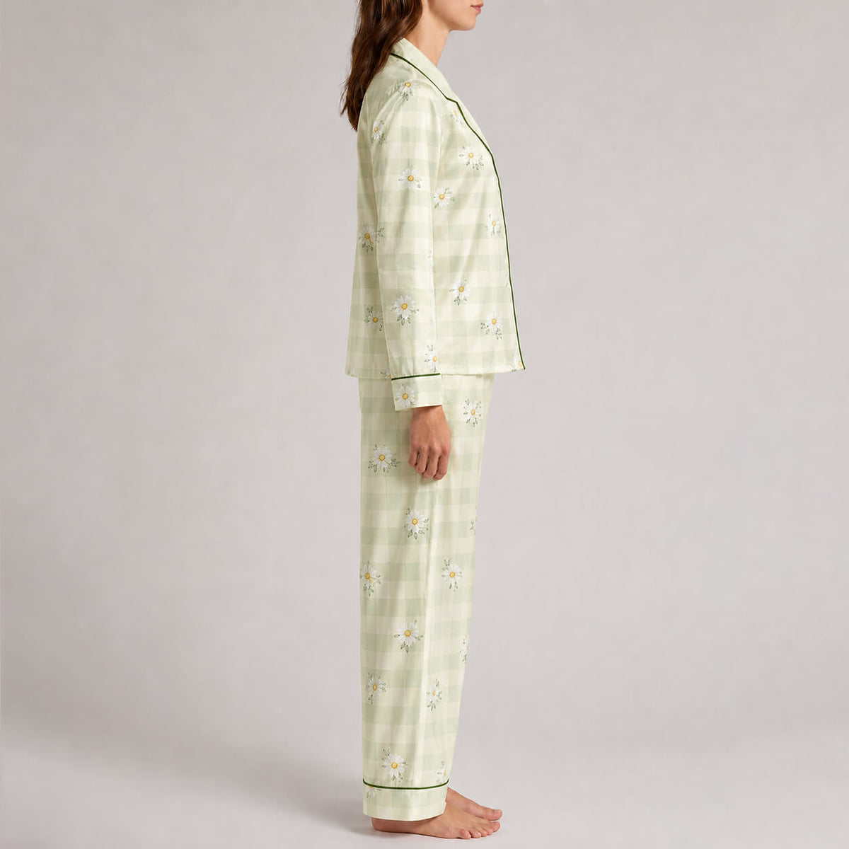 Women's Daisy Meadow Satin Pajama Set