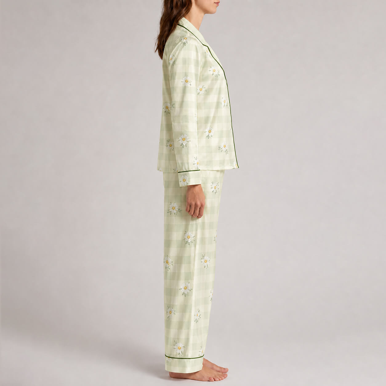 Women's Daisy Meadow Satin Pajama Set