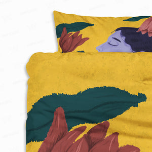 Women in Nature Aesthetic Comforter Bedding