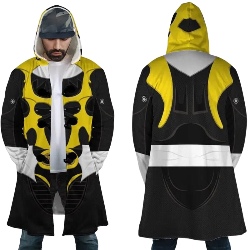 Yellow Psycho Ranger Hooded Dream Cloak Coat