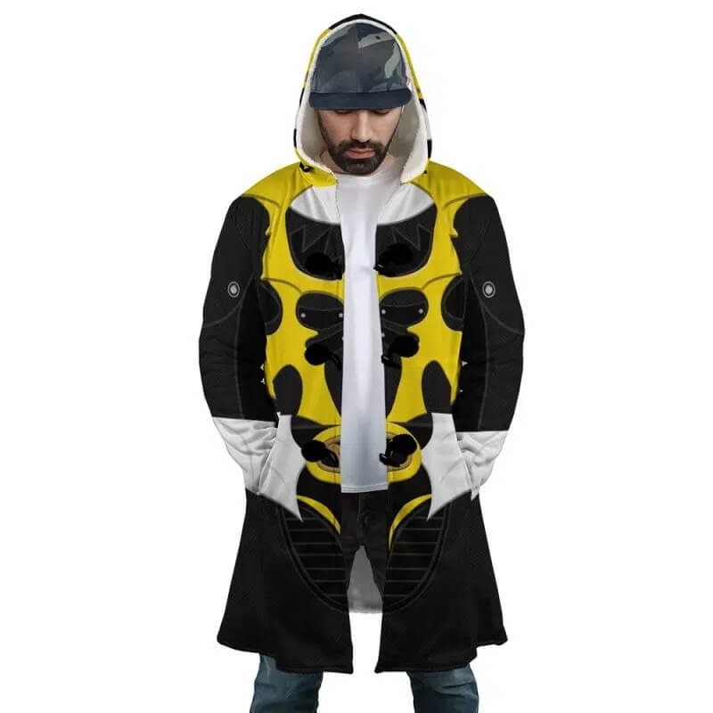 Yellow Psycho Ranger Hooded Dream Cloak Coat