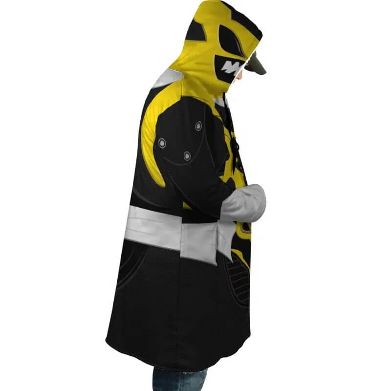 Yellow Psycho Ranger Hooded Dream Cloak Coat