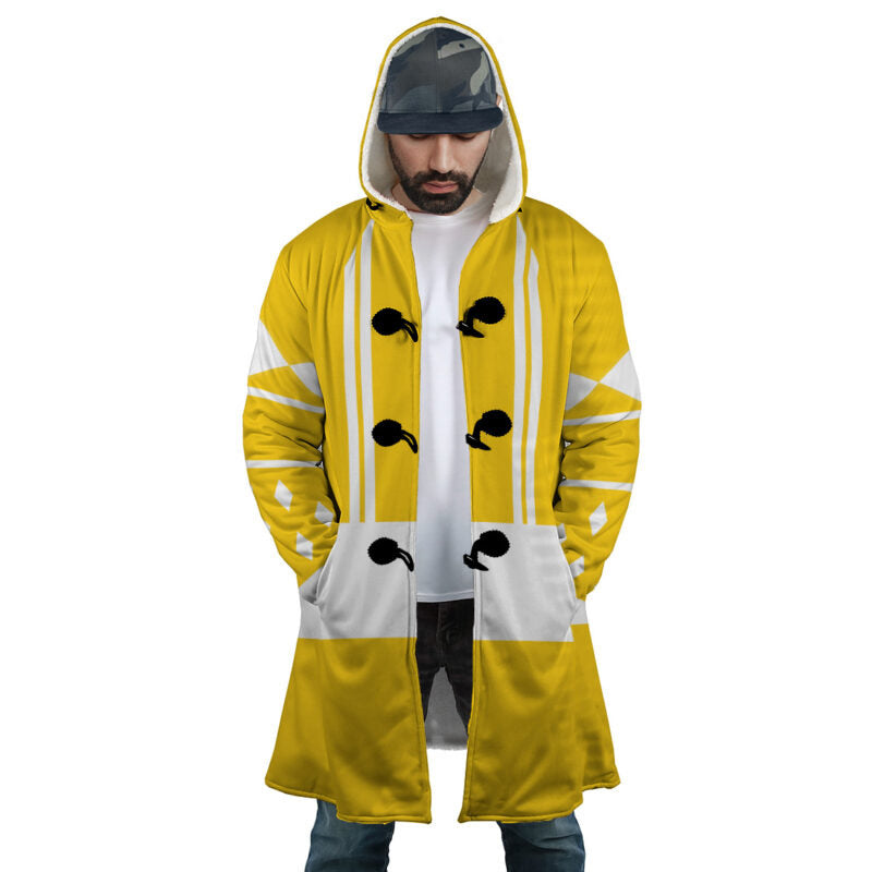 Yellow Ranger Hooded Cloak Coat