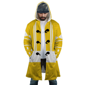 Yellow Ranger Hooded Cloak Coat