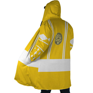 Yellow Ranger Hooded Cloak Coat