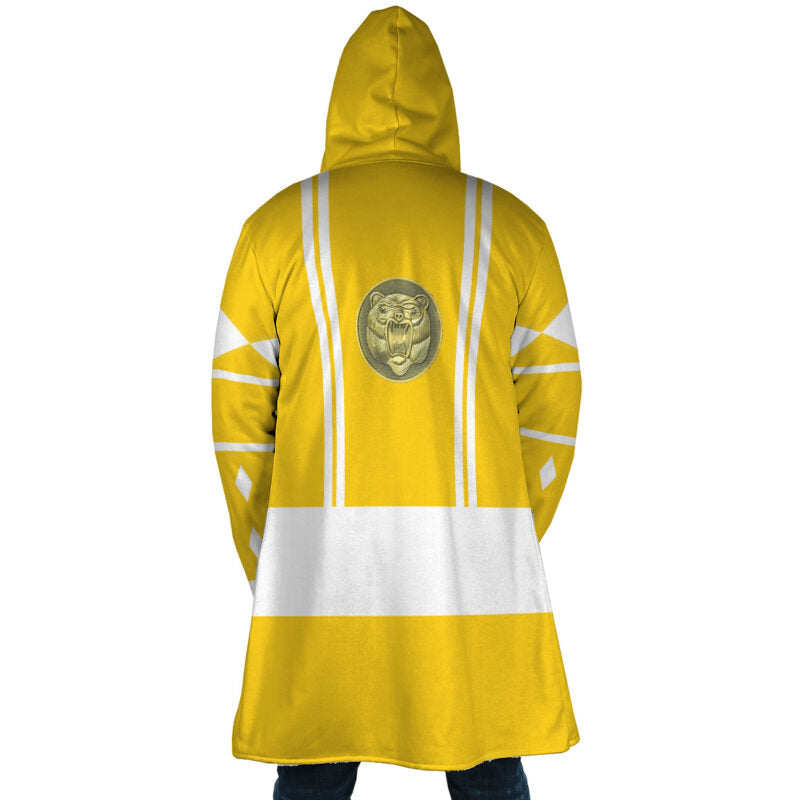 Yellow Ranger Hooded Cloak Coat