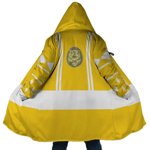 Yellow Ranger Hooded Cloak Coat