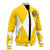 Yellow Power Rangers Varsity Baseball Jacket