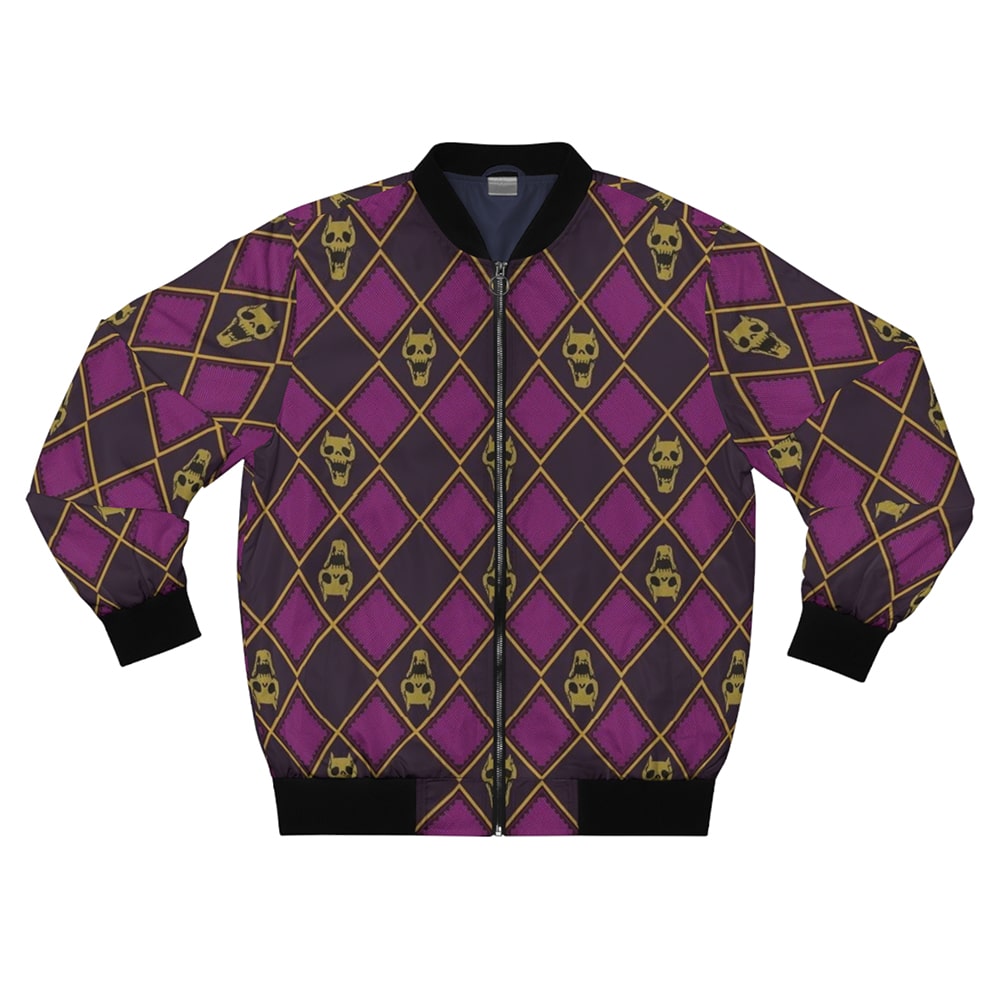 JoJo Kira JJBA Skeletons Emblem Bomber Jacket