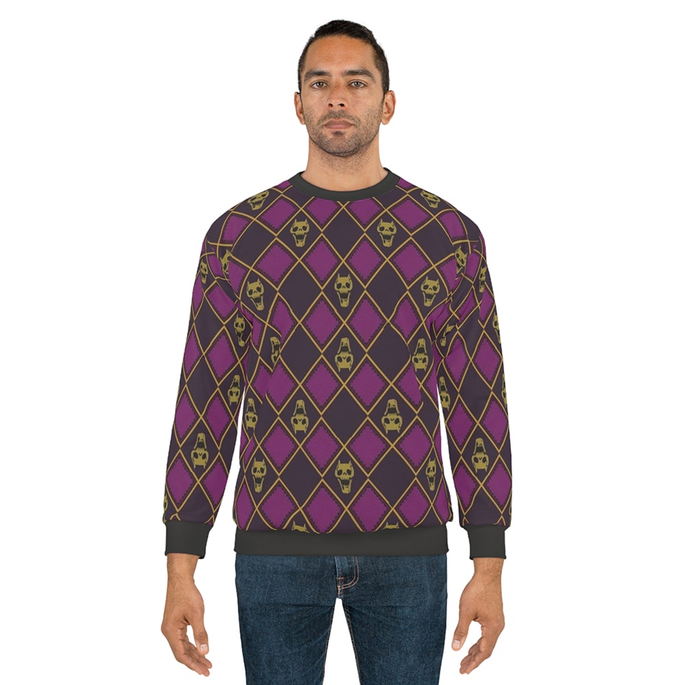 Killer Queen Diamond Pattern Skull Sweatshirt