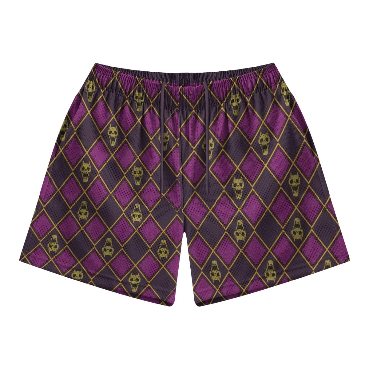 Killer Queen Diamond Pattern Mesh shorts