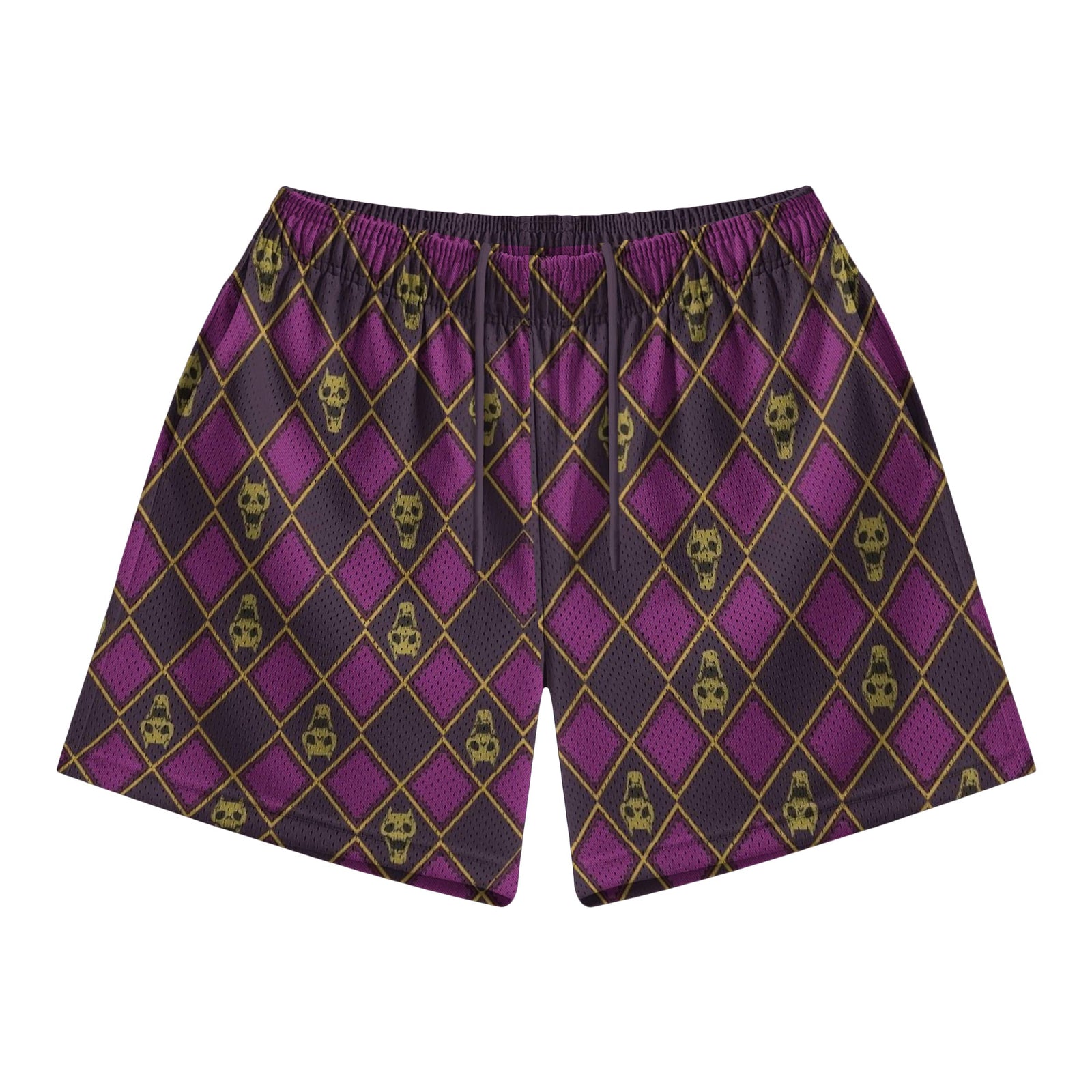 Killer Queen Diamond Pattern Mesh shorts