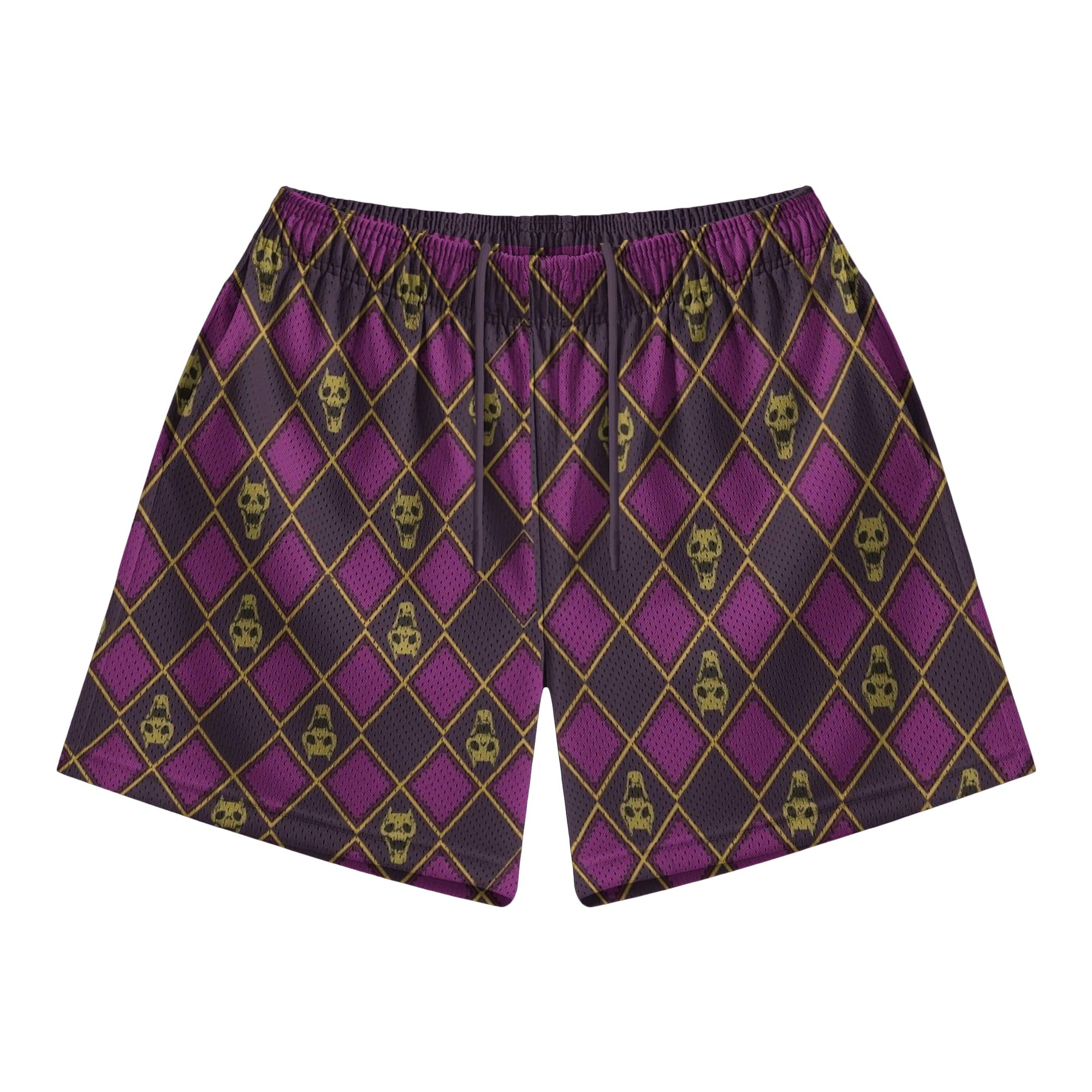 Killer Queen Diamond Pattern Mesh shorts