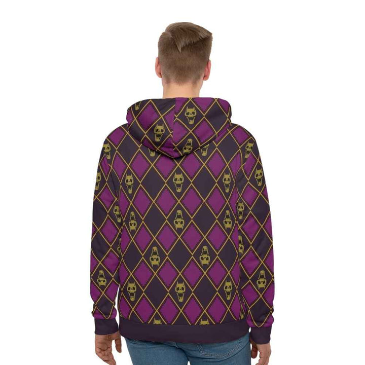 Kira JJBA Skeletons Emblem Pullover Hoodie