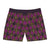 Killer Queen Diamond Pattern Skull Swim Shorts