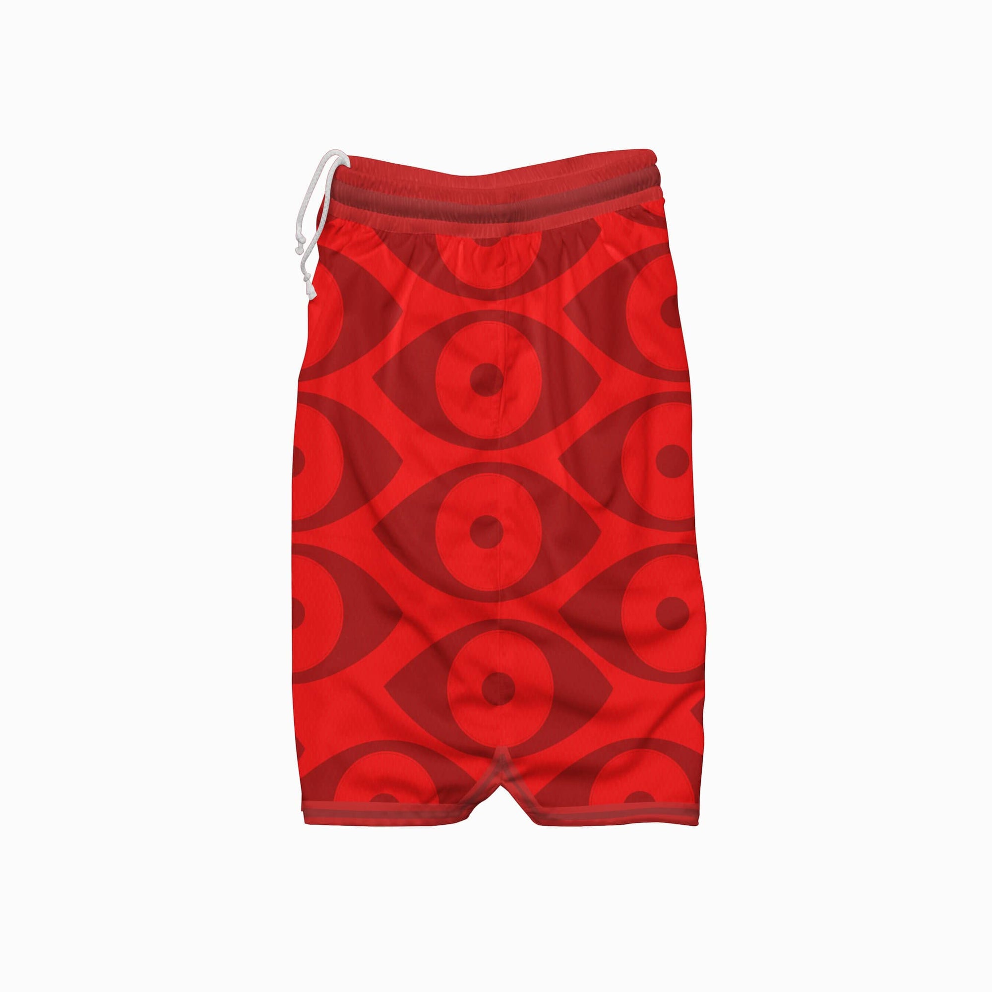 Red Three Eyes Basketball Shorts