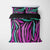 Zebra Colorfused Abstract Pattern Comforter Bedding