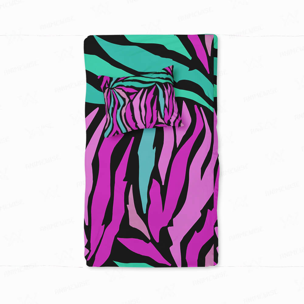 Zebra Colorfused Abstract Pattern Duvet Cover Bedding