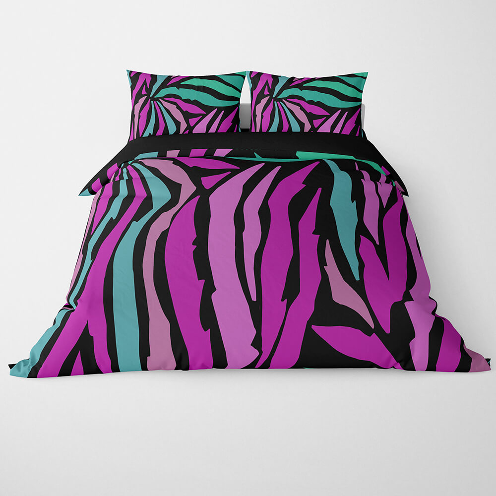 Zebra Colorfused Abstract Pattern Duvet Cover Bedding