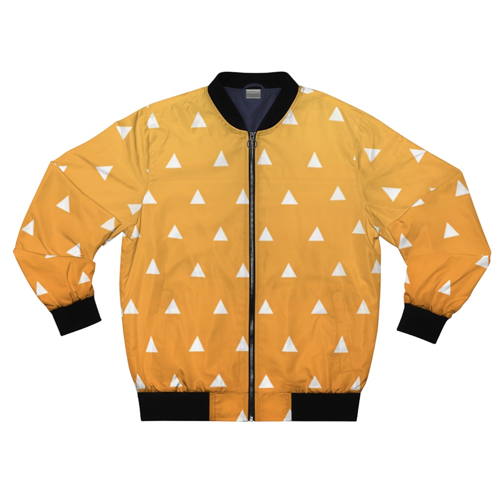 Thunder Breath Pattern Bomber Jacket