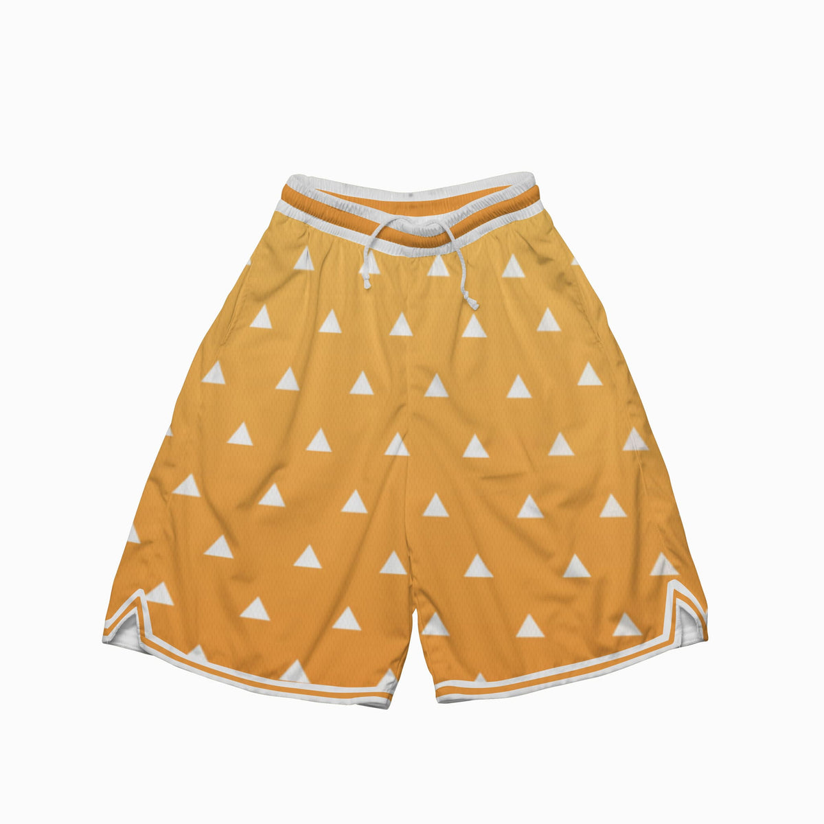 Zenitsu Thunder Breath Pattern Demon Slayer Basketball Shorts