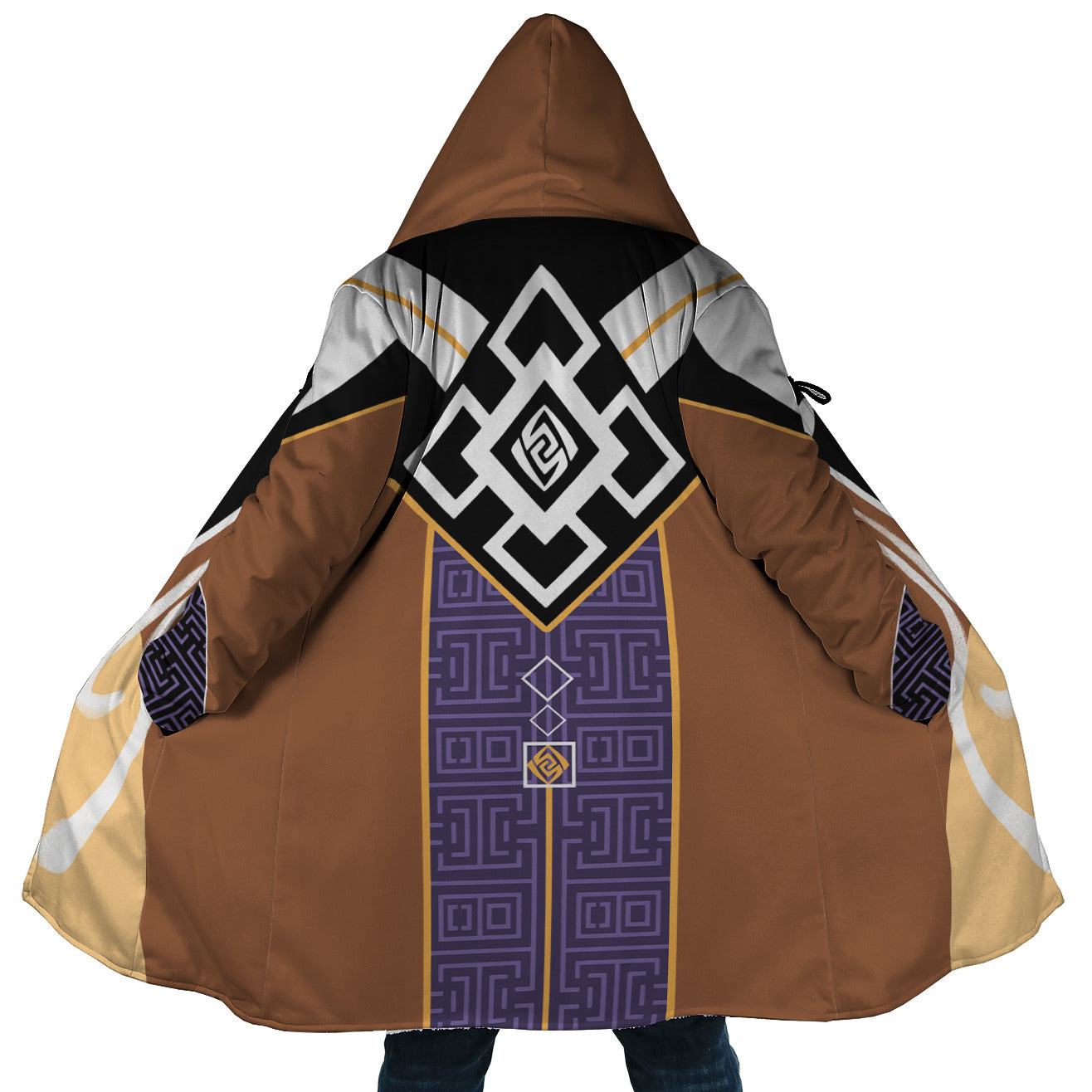 Zhongli Genshin Impact Hooded Cloak Coat