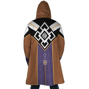 Zhongli Genshin Impact Hooded Cloak Coat