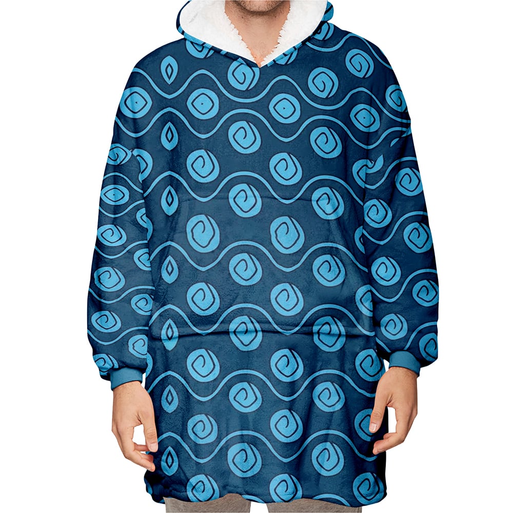 Zoro Arlong Park OP Pattern Blanket Hoodie