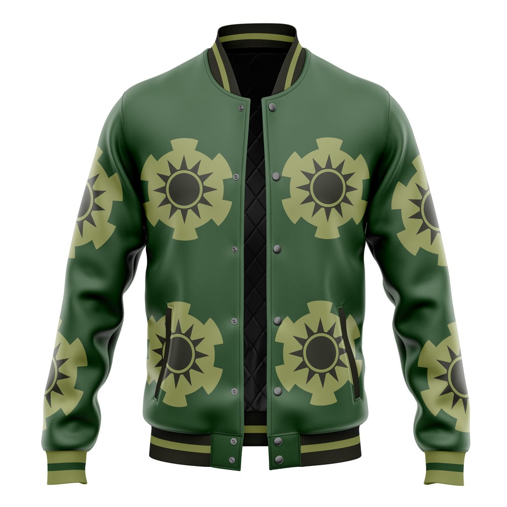 Zoro Wano Arc Fleece Baseball Jacket