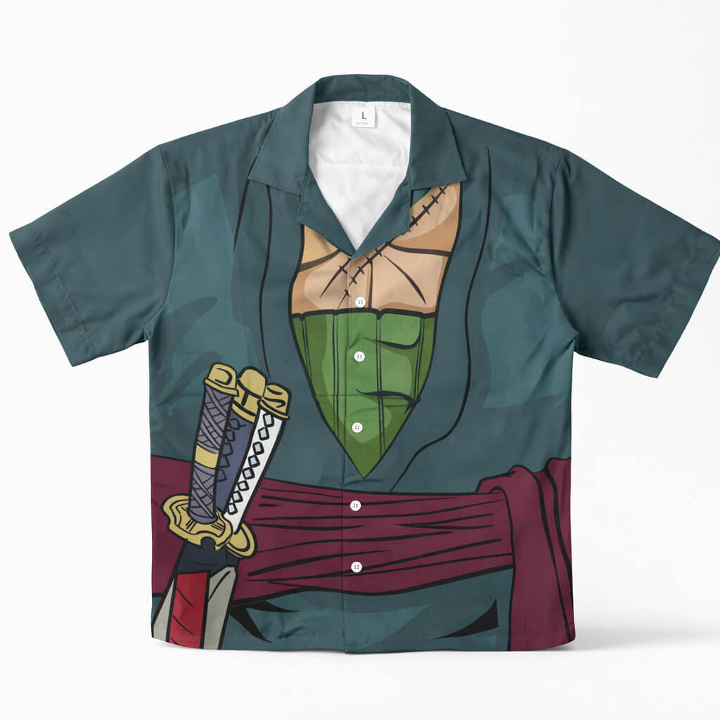 Zoro Samurai Style Hawaiian Shirt