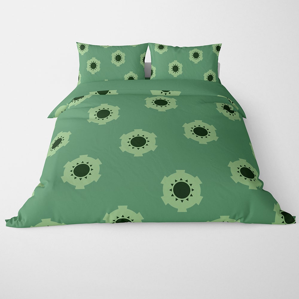 Zoro Wano OP Pattern Duvet Cover Set Bedding