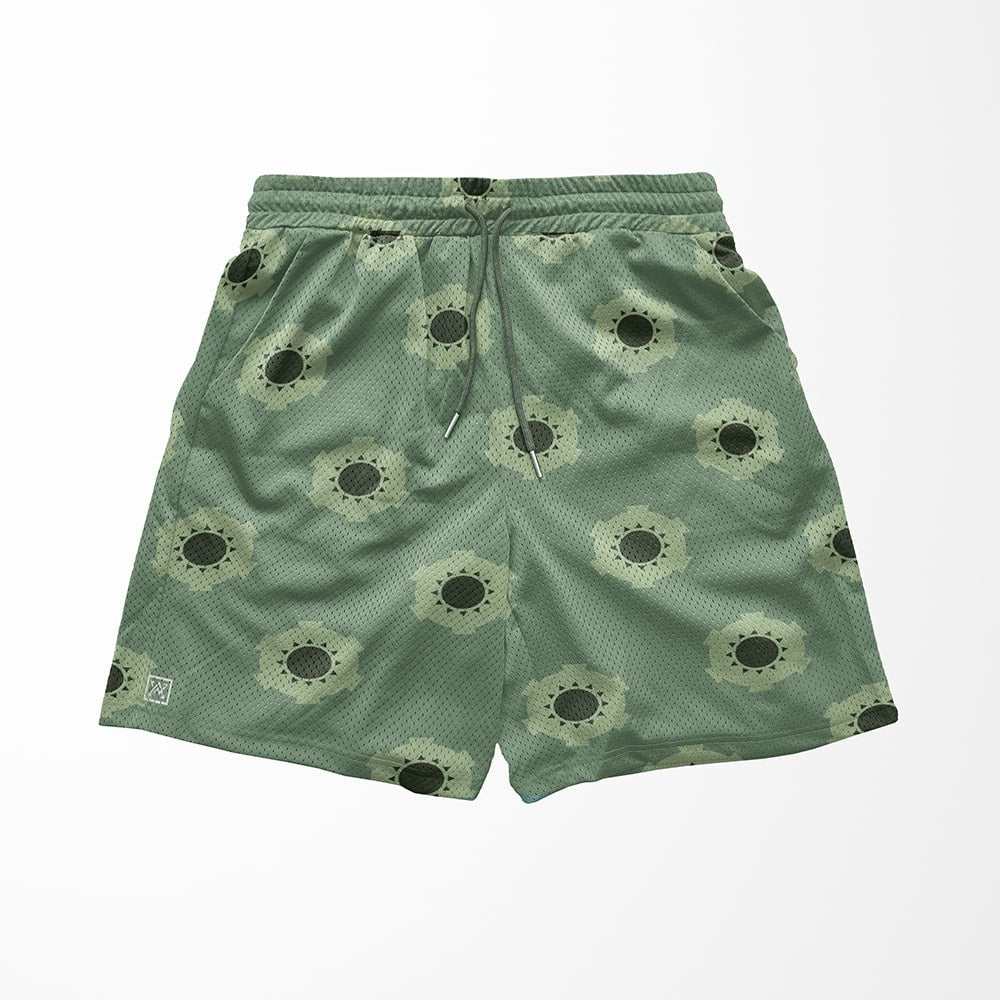 Zoro Wano OP Pattern Mesh shorts