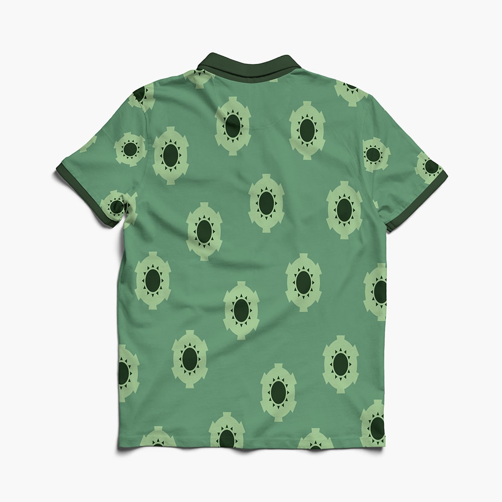 Zoro Wano OP Pattern Polo Shirt