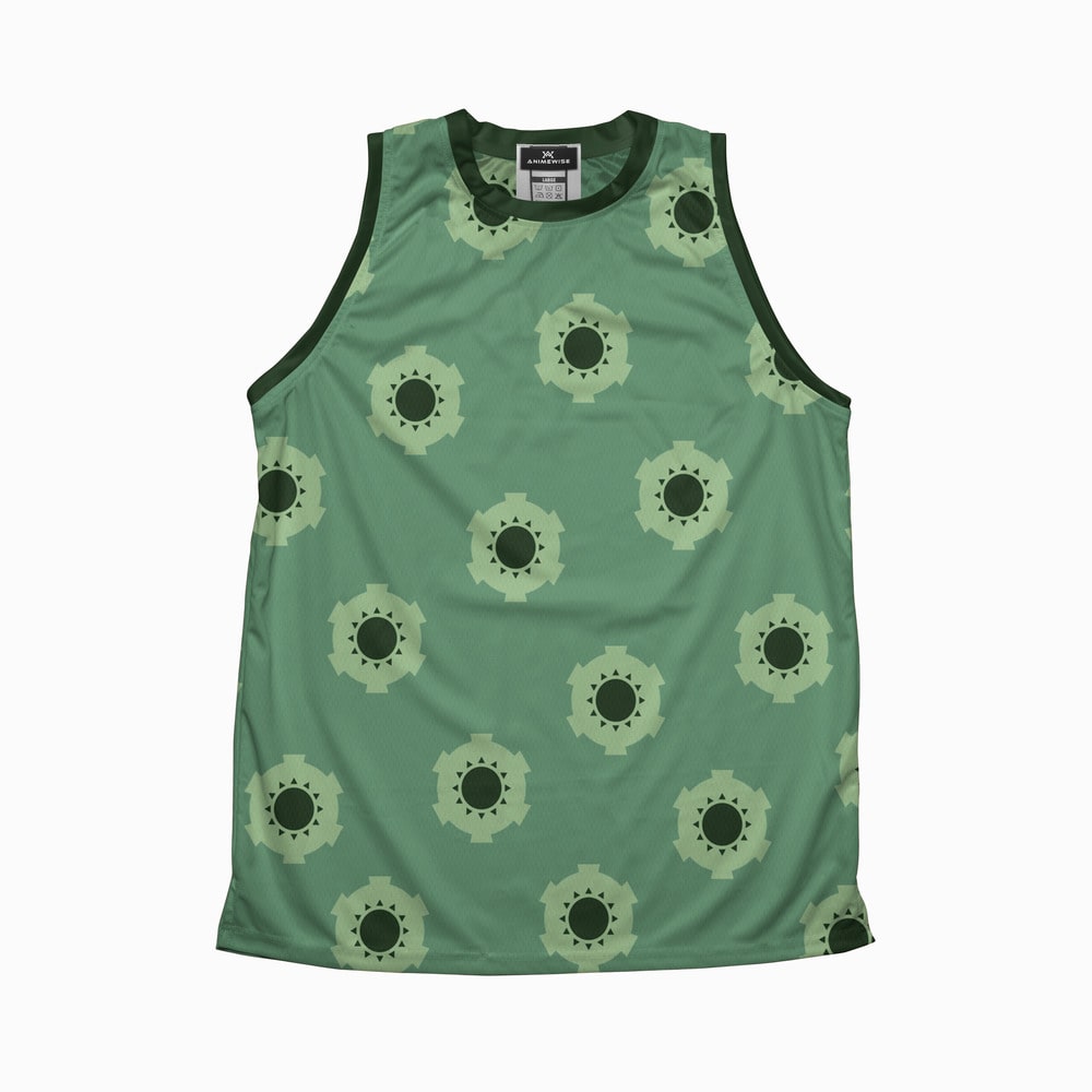 Zoro Wano OP Pattern Basketball Jersey