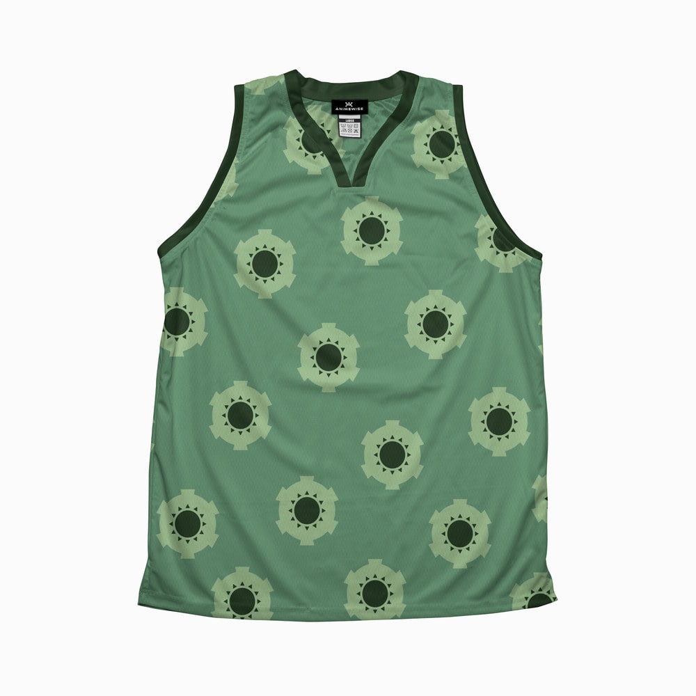 Zoro Wano OP Pattern Basketball Jersey