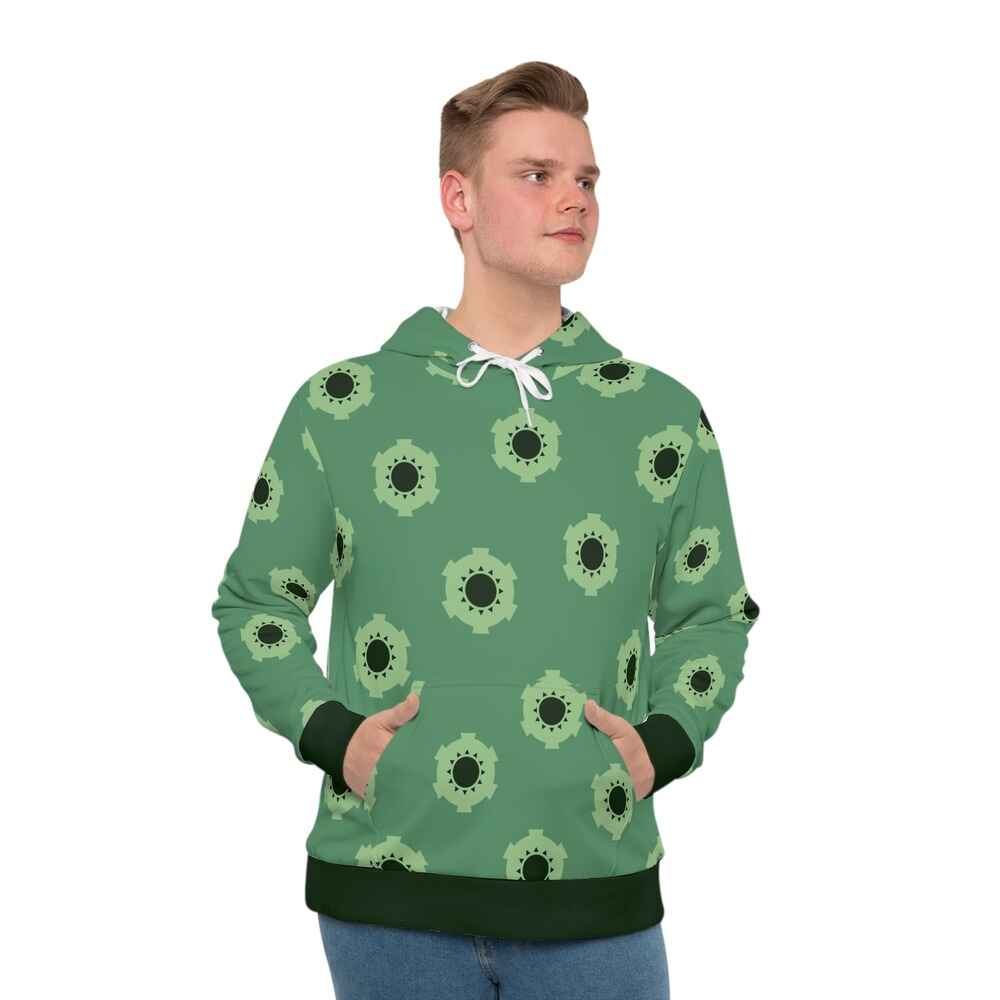 Zoro Wano OP Pattern Pullover Hoodie