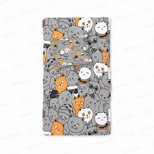 Happy Cats Unique Pattern Duvet Cover Bedding