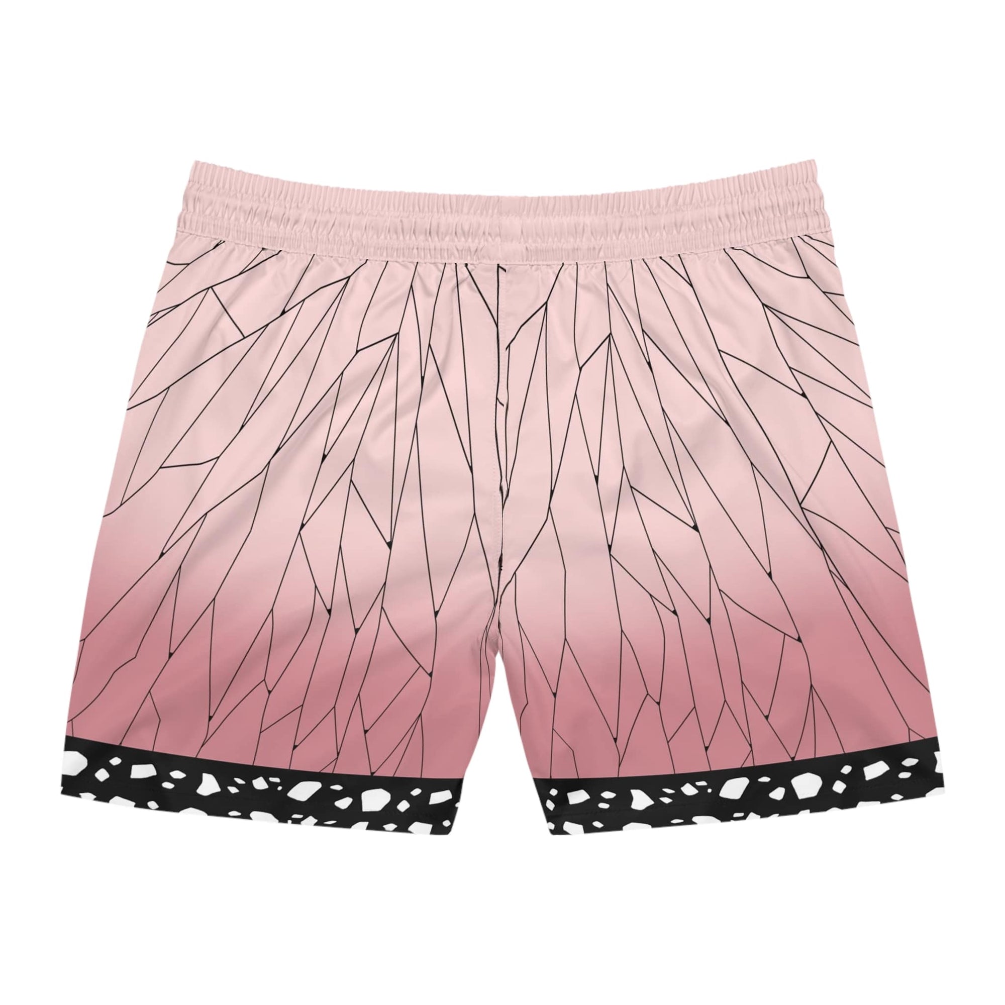 Insect Pillar Pink Fusion Pattern Swim Trunk