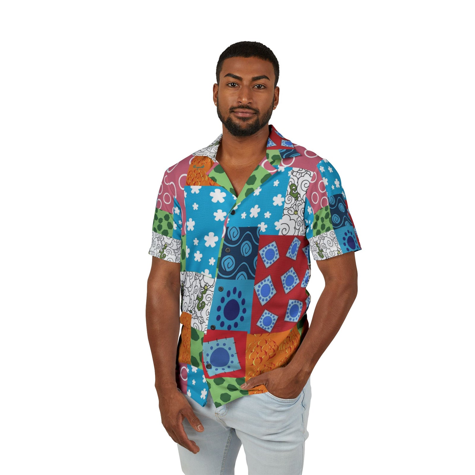 OP Wano pattern Hawaiian shirt