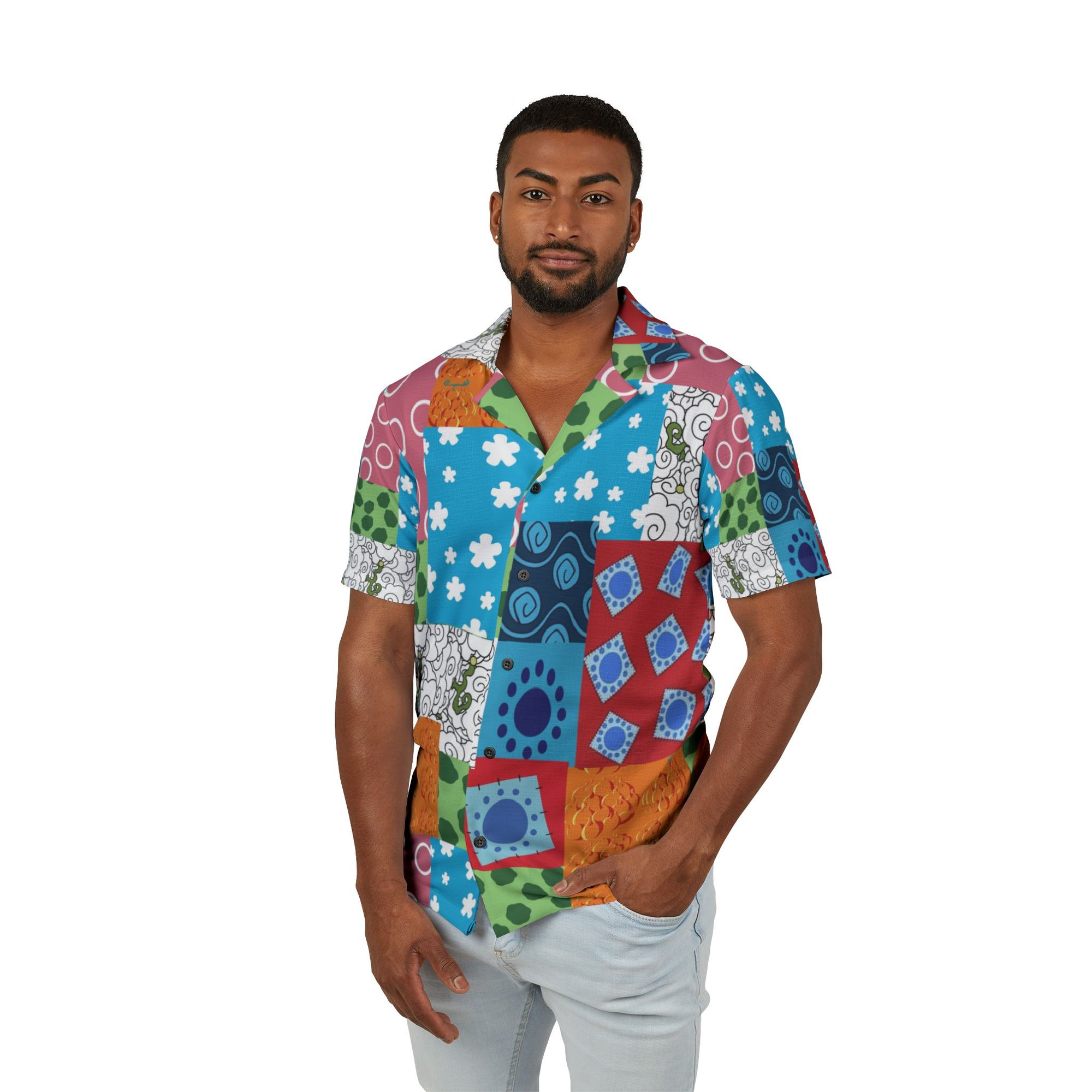 Wano pattern Hawaiian shirt